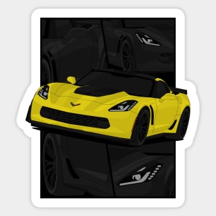 Z06 YELLOW Sticker